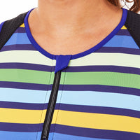 Swift Triathlon Top with Support Bra, Block Stripe