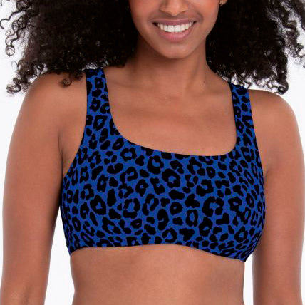 Vivi Support Bikini Top in Fusion Blue