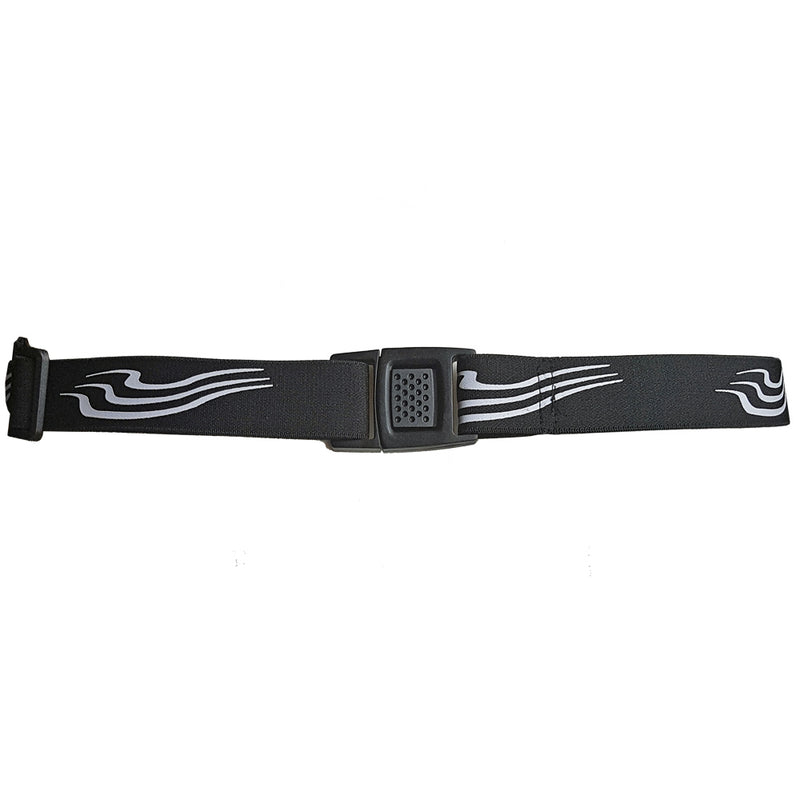 Triathlon Number Belt in Black/ White